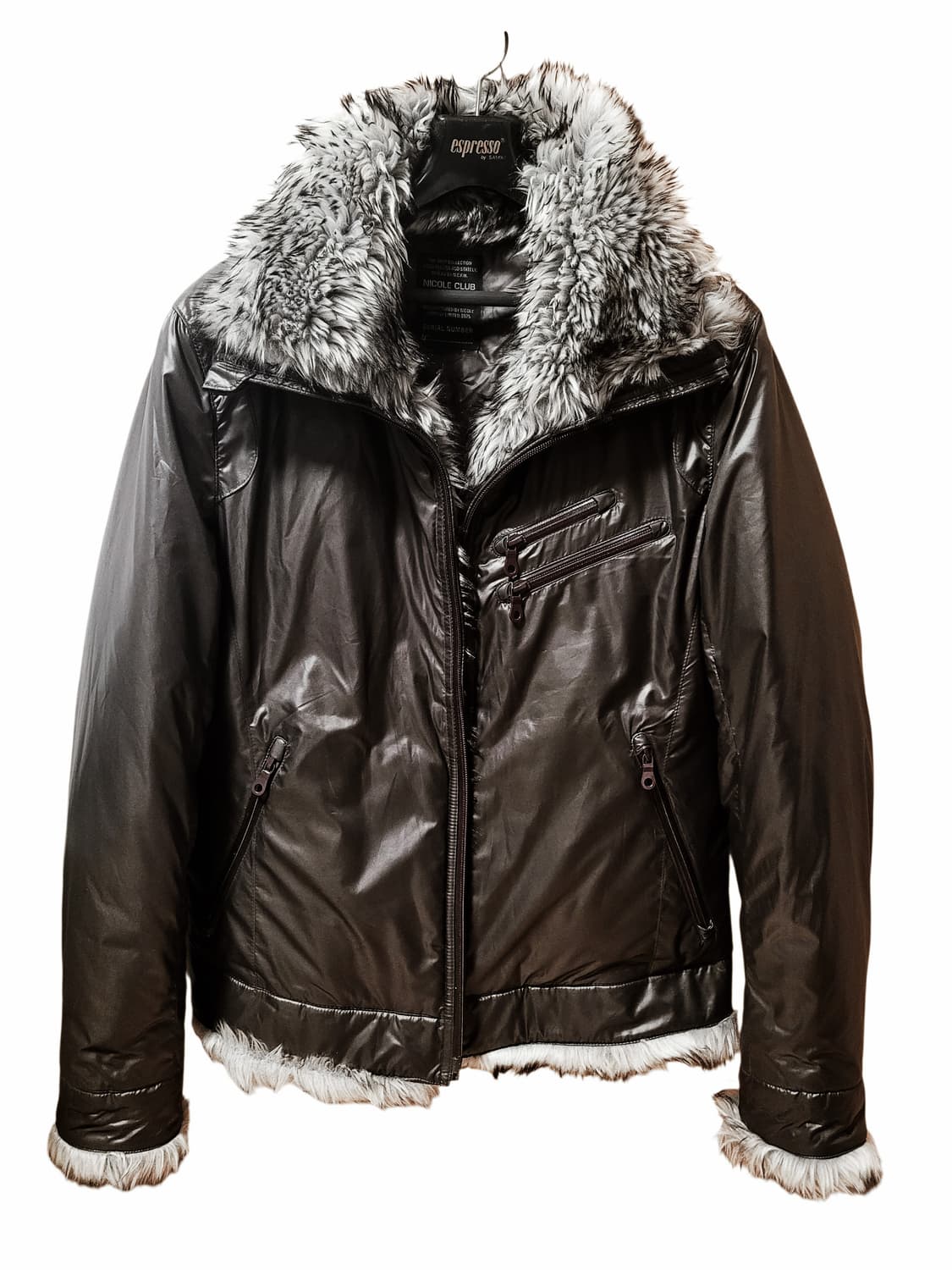 펑크y2k갸루 퍼 투웨이 패딩 자켓 외투 상품이미지1