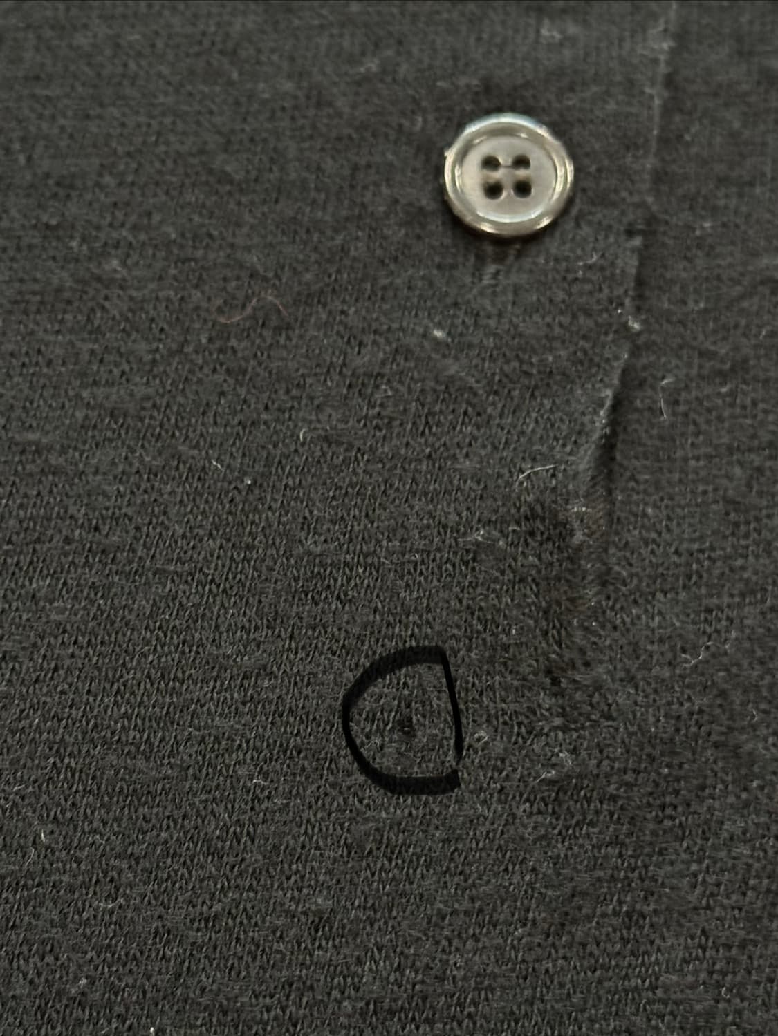 요지야마모토 뿌르옴므 비대칭 헨리넥 니트 상품이미지7