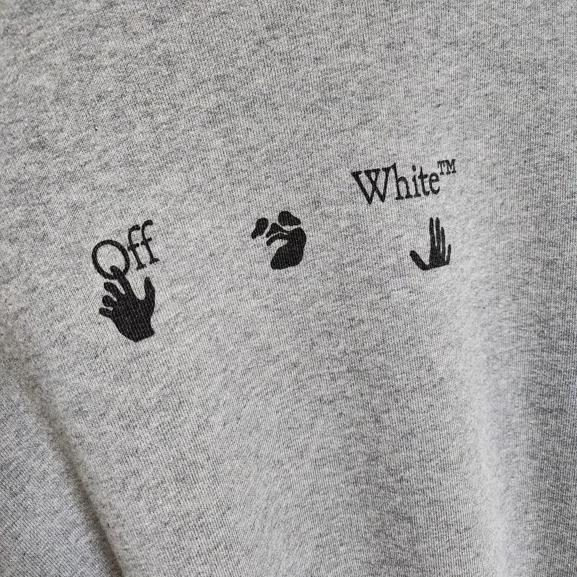 [L] 오프화이트 그레이 마커 애로우 맨투맨 상품이미지6