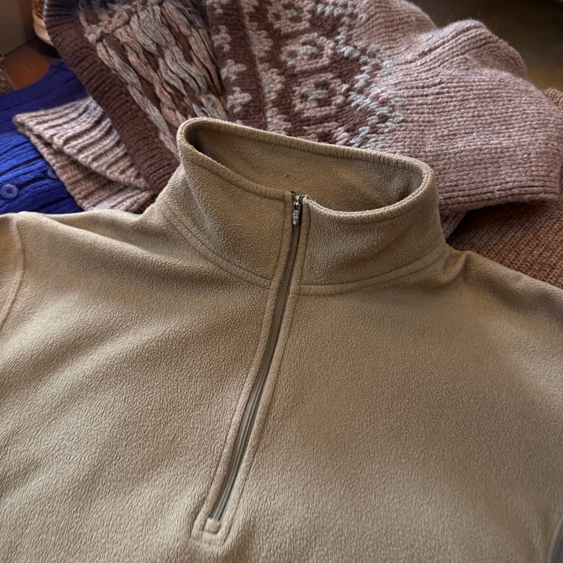 엘엘빈 플리스 아노락 하프집업 상품이미지4