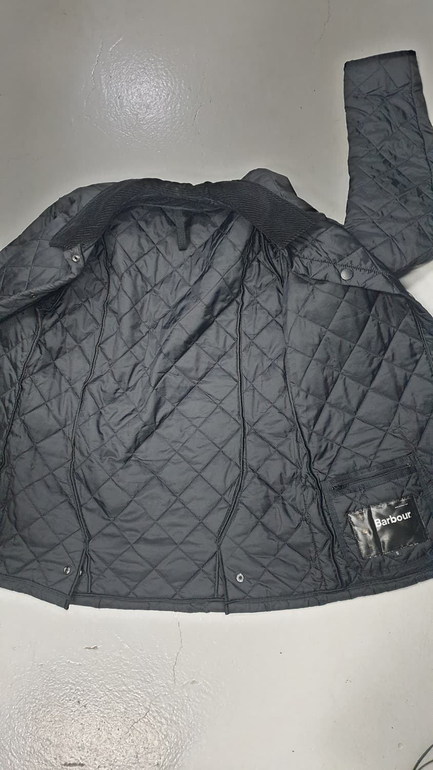 바버 퀄팅 자켓 리데스데일 블랙 S 상품이미지4