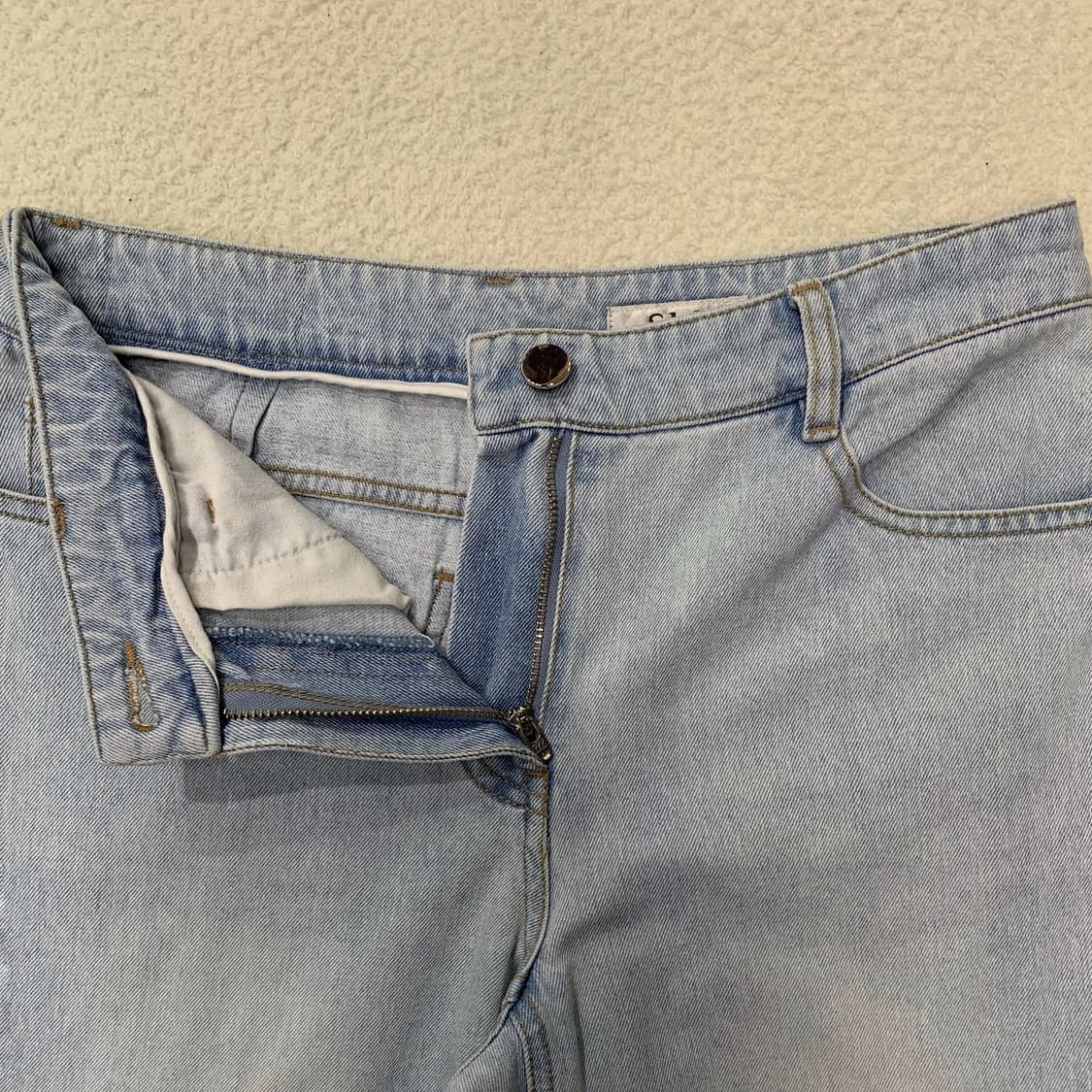 [25,29] 한섬 SJSJ 와이드 스트레이트핏 데님팬츠 상품이미지4