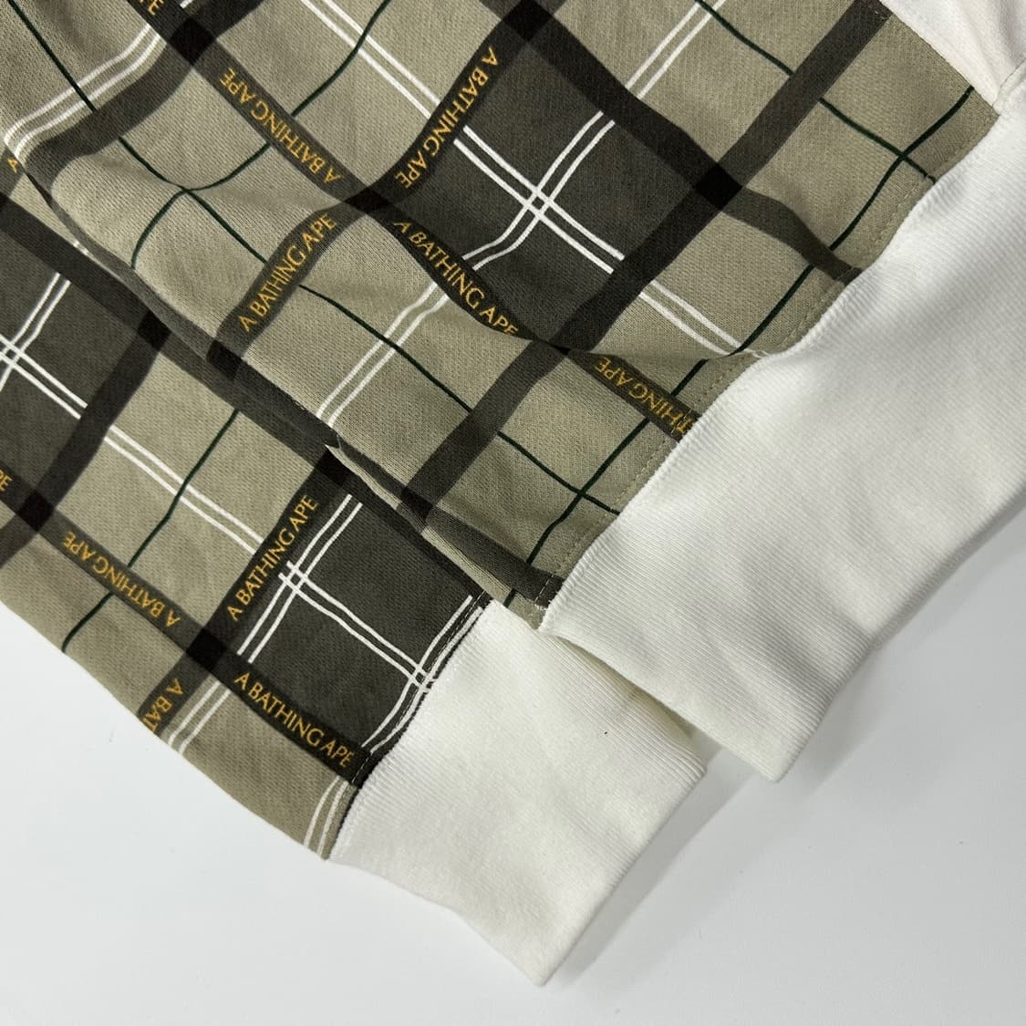 Bape 베이프 로고 체크 후드 집업 상품이미지5