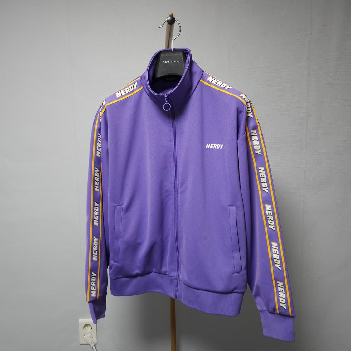 S ) 널디 사이드 로고 퍼플 트랙탑 저지 상품이미지2