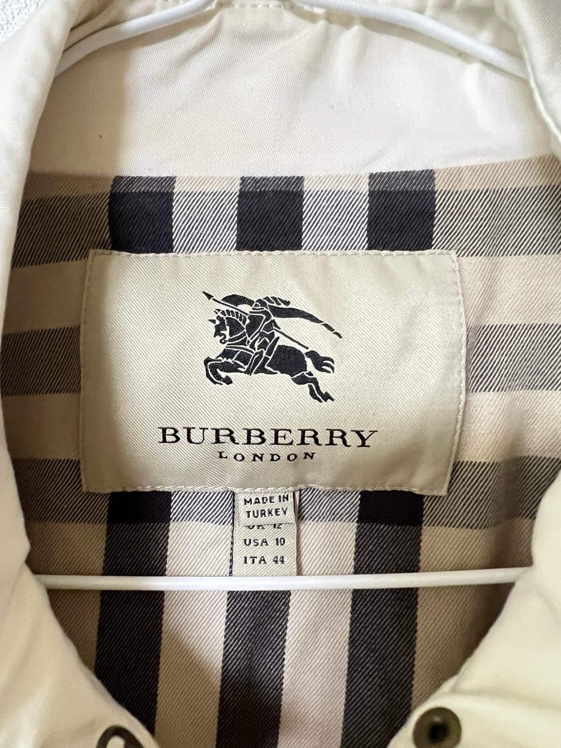버버리 크롭 개버딘 트렌치 자켓 m 상품이미지3