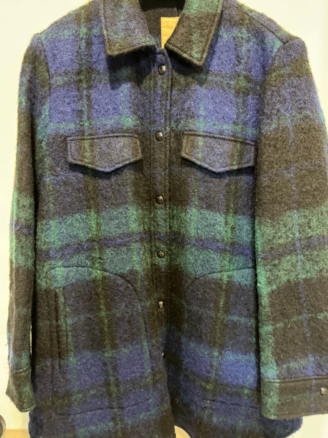 빈폴 그린 알파카 블렌드 헤어리 체크 트러커 상품이미지7