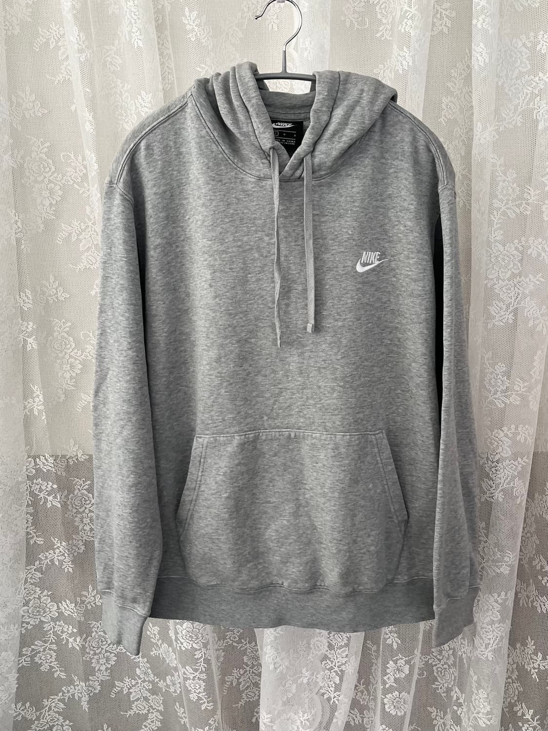 L)나이키 nsw 클럽 후드티 그레이 상품이미지1