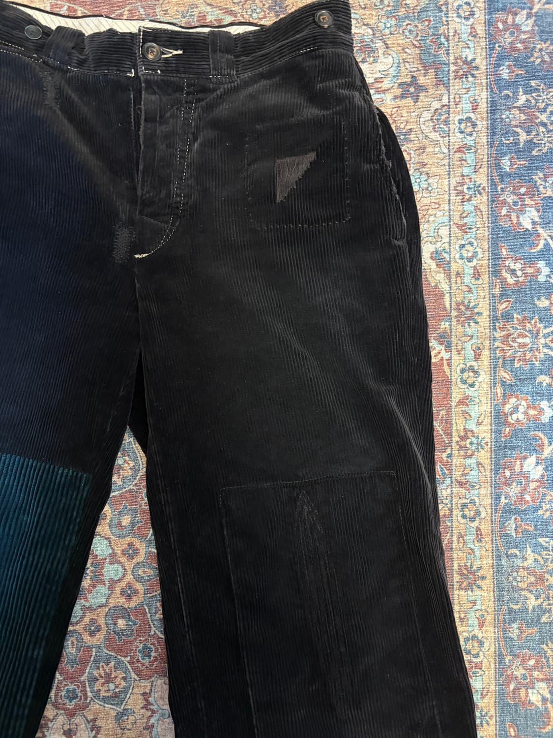 폴로 블랙 패치워크 코듀로이 팬츠 상품이미지2