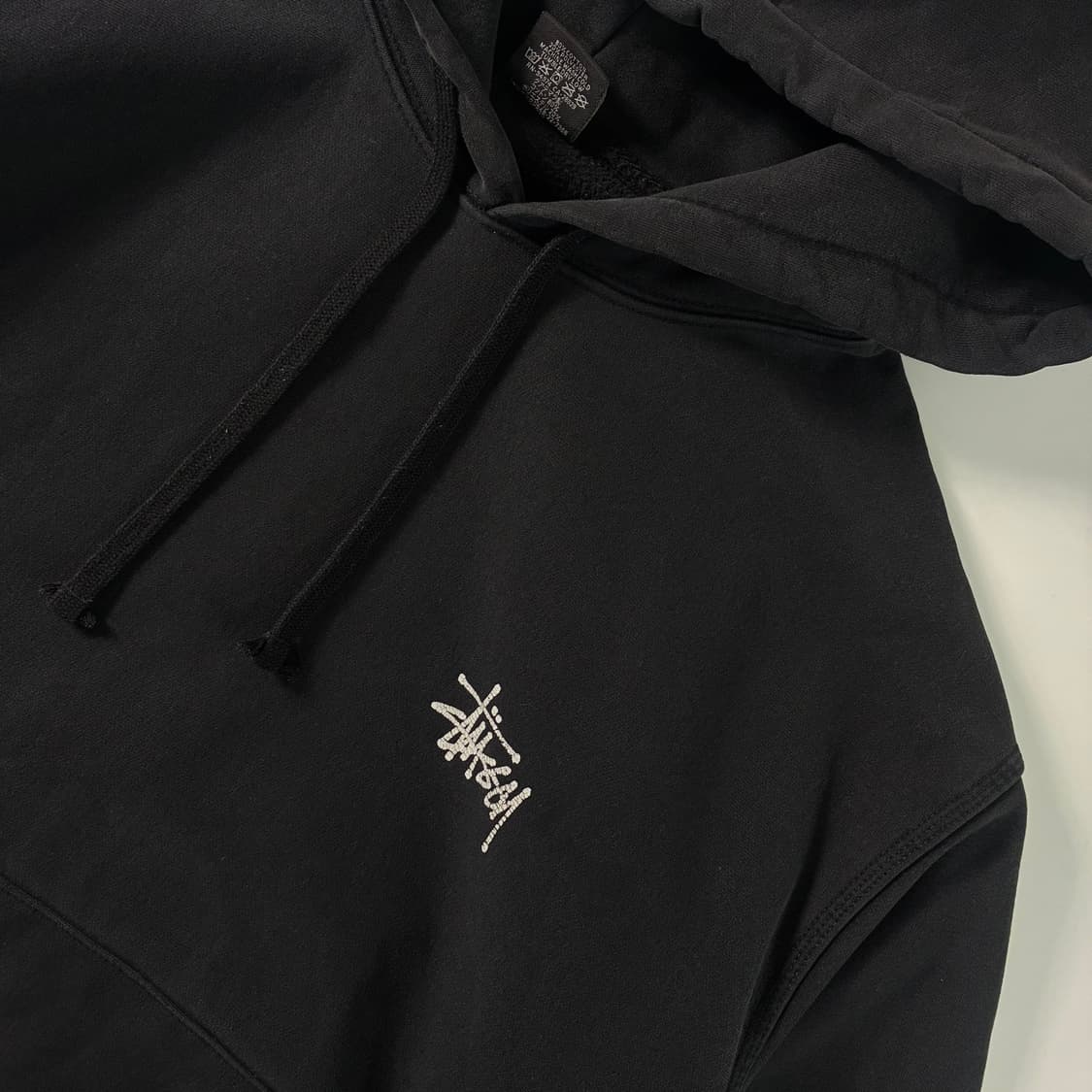 Stussy  스투시 베이직 피그먼트 다이드 블랙 후드티  상품이미지4