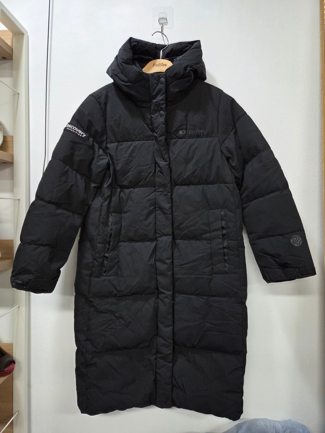 디스커버리 구스 롱패딩 블랙 여성 90 상품이미지1