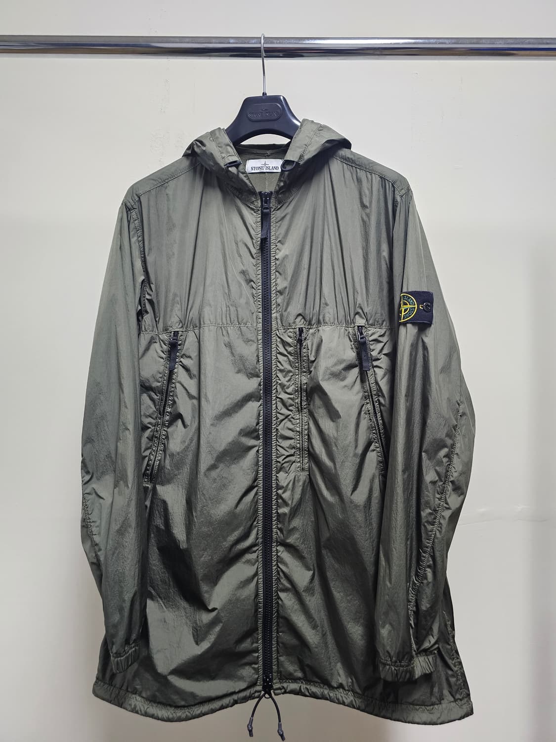 스톤아일랜드 크링클랩스 롱 후드 자켓 상품이미지1