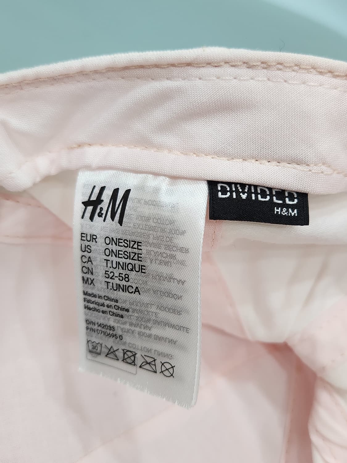 H&M NY 뉴욕 연핑크 볼캡 모자 상품이미지8