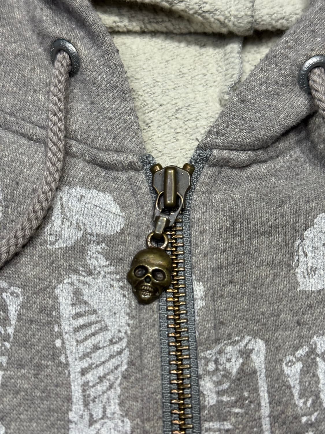 히스테릭 글래머 아카이브 무수한 해골들 후드 집업 자켓 상품이미지2