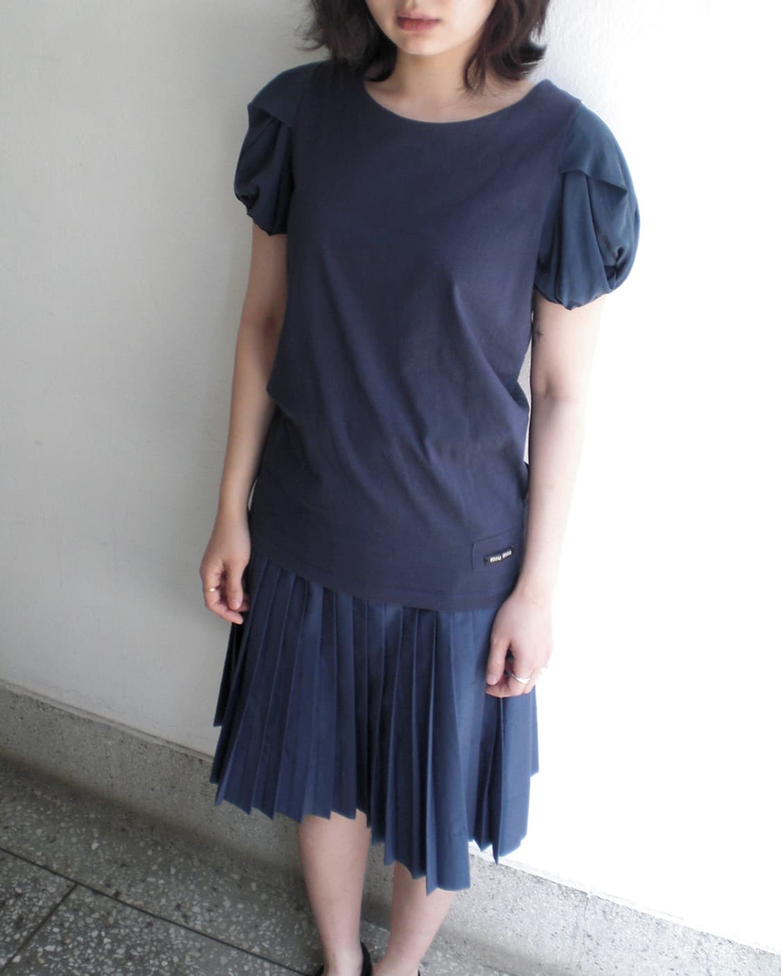 MIU MIU puff sleeve top 상품이미지1