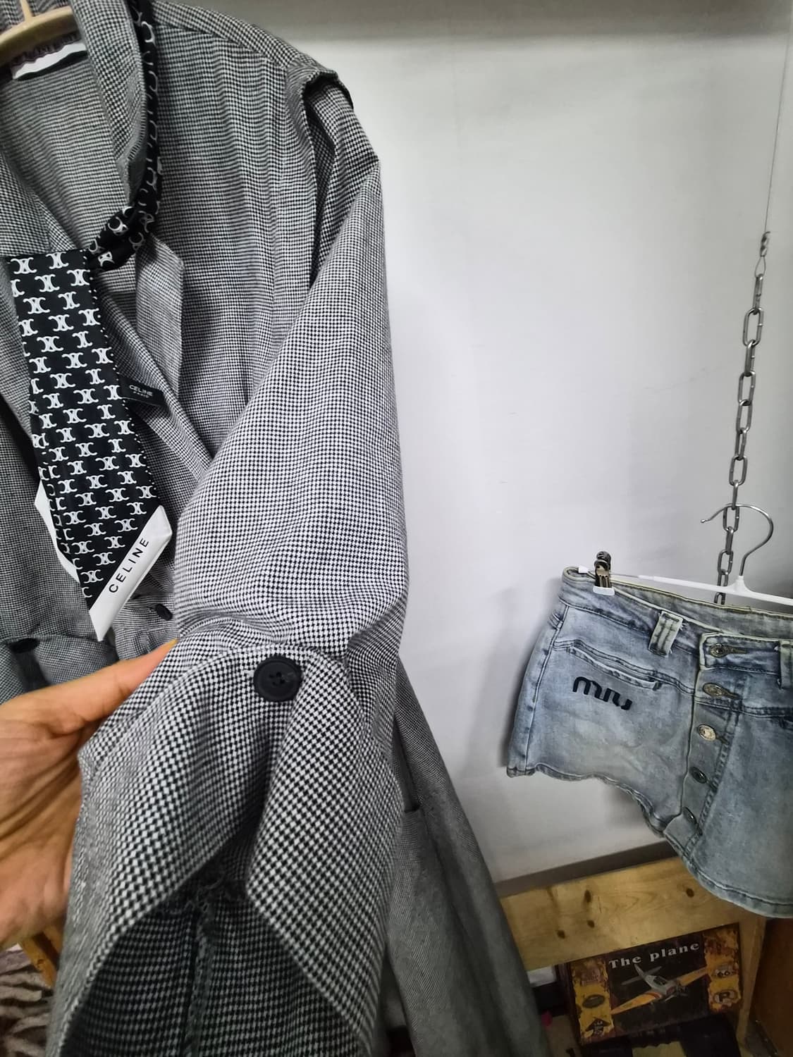 고방체크  플레어 원피스 상품이미지4