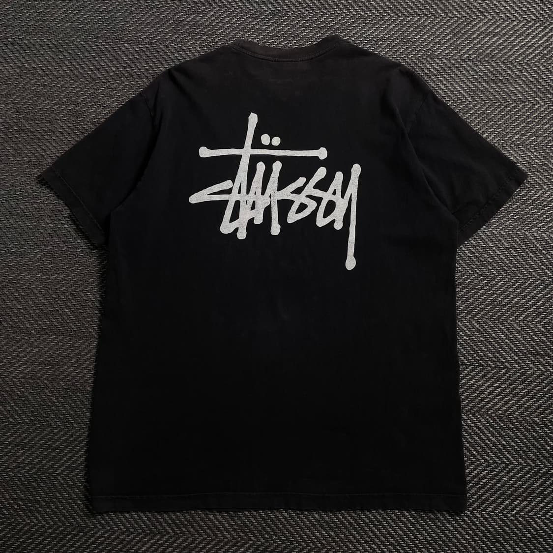 스투시 베이직 빅로고 박시핏 블랙 티셔츠o 4072 상품이미지1