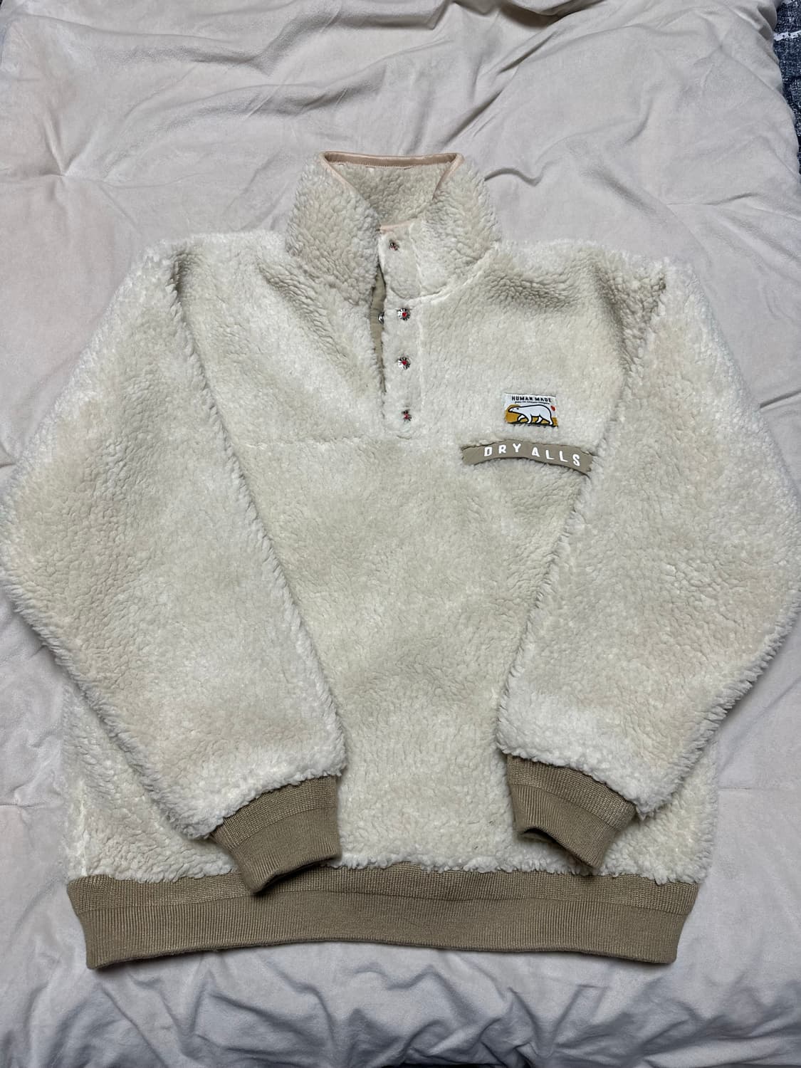 휴먼 메이드 보아 플리스 풀오버 화이트 상품이미지1