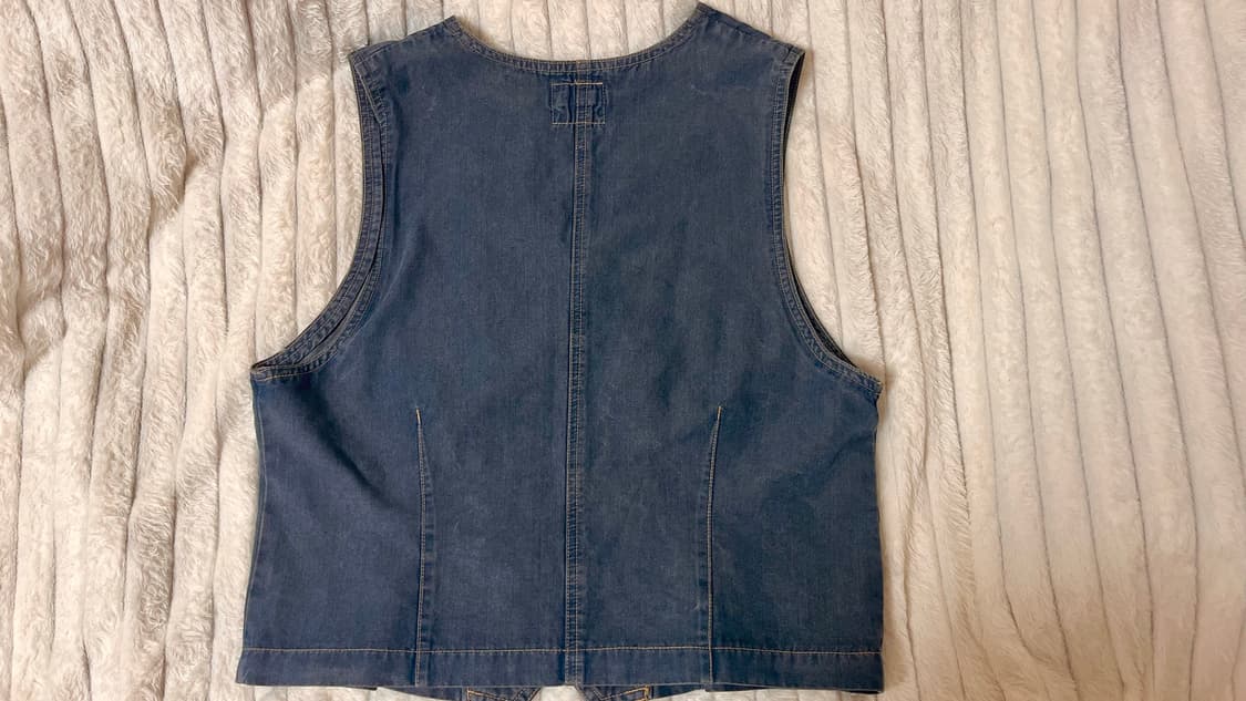 Vintage denim vest 상품이미지3