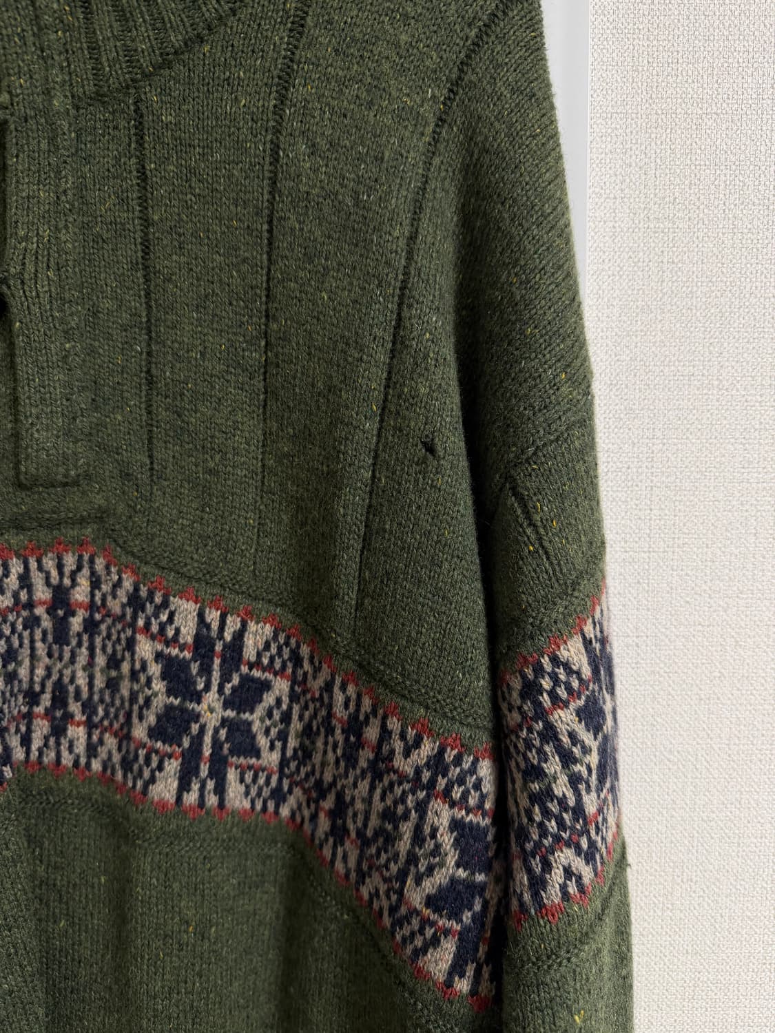 vintage 니혼진 노르딕 말차 니트 상품이미지4