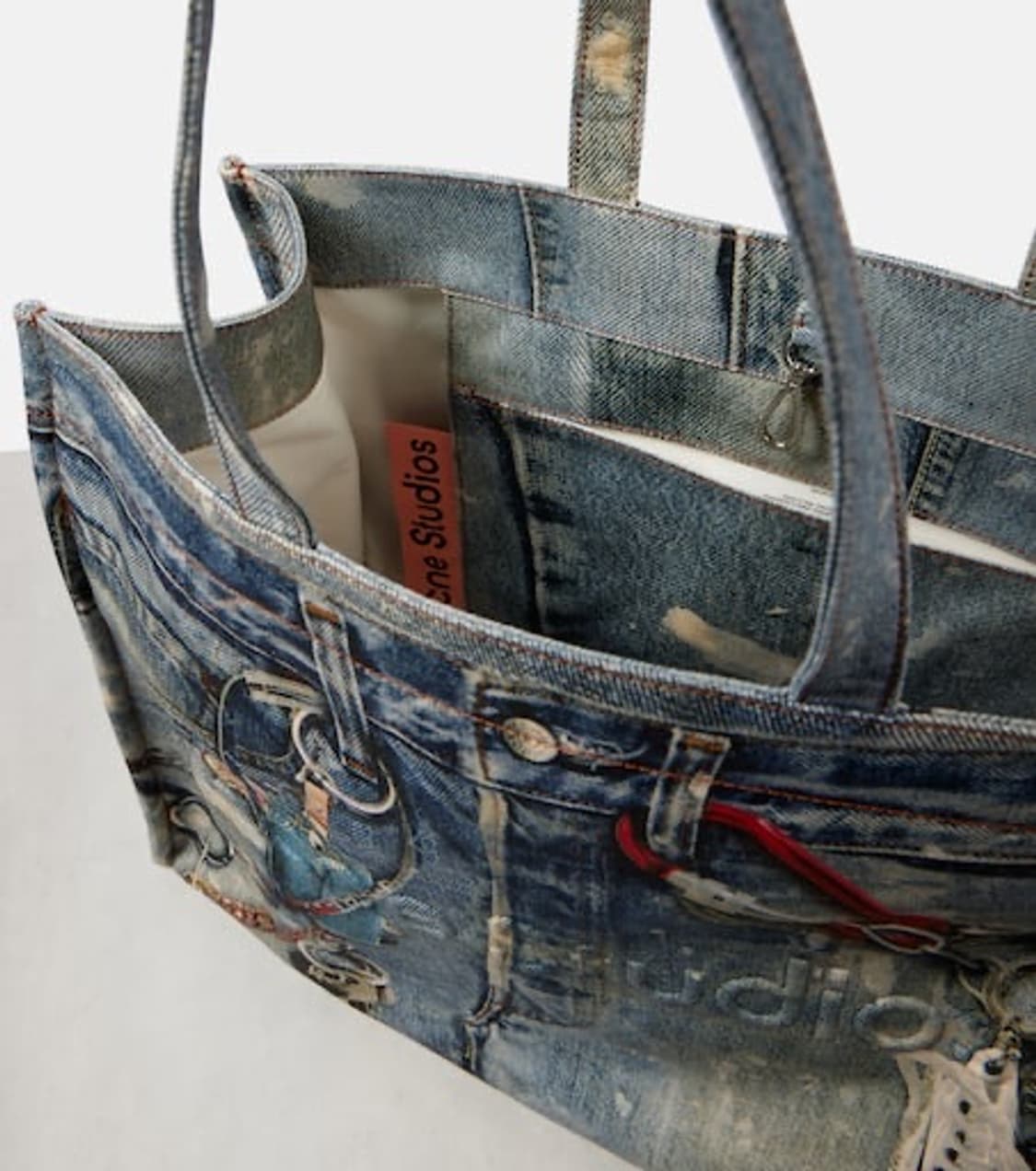 아크네 스튜디오 트롱프뢰유 데님 토트백 상품이미지3