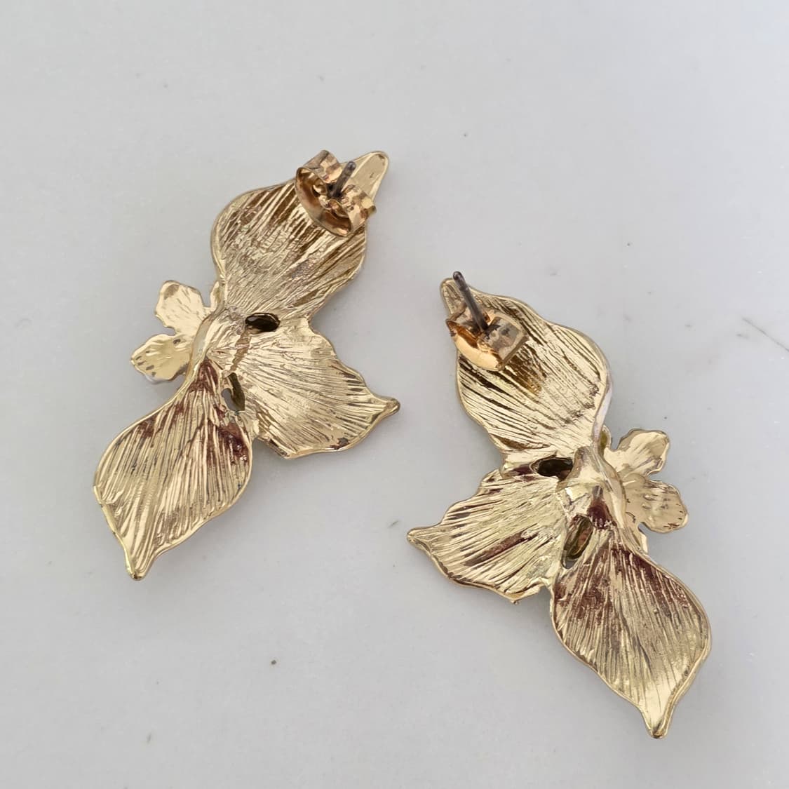 일본빈티지)자연모리걸 스즈코 플로럴 꽃잎 로맨틱 귀걸이 상품이미지3