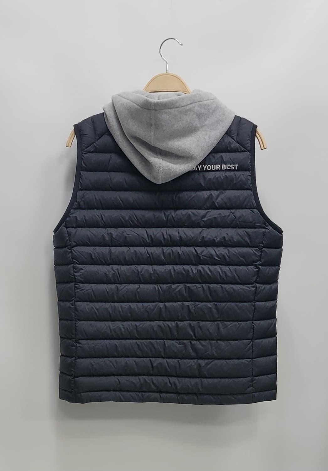 PING 핑 후드 경량 구스 다운 베스트 / 남 100 블랙 상품이미지3