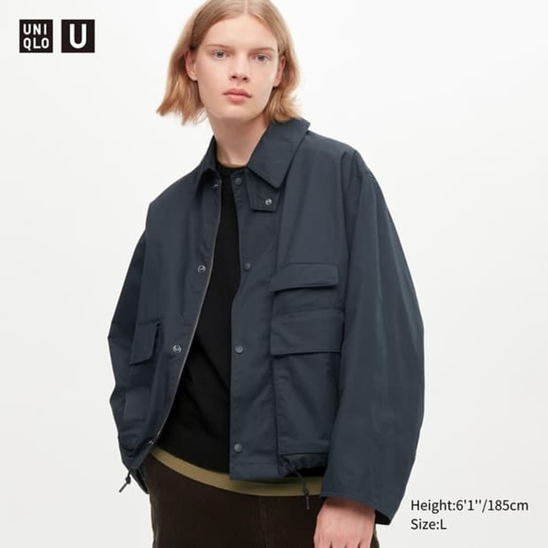 UNIQLO U 22FW 유틸리티쇼트블루종/ 블루 M 상품이미지4