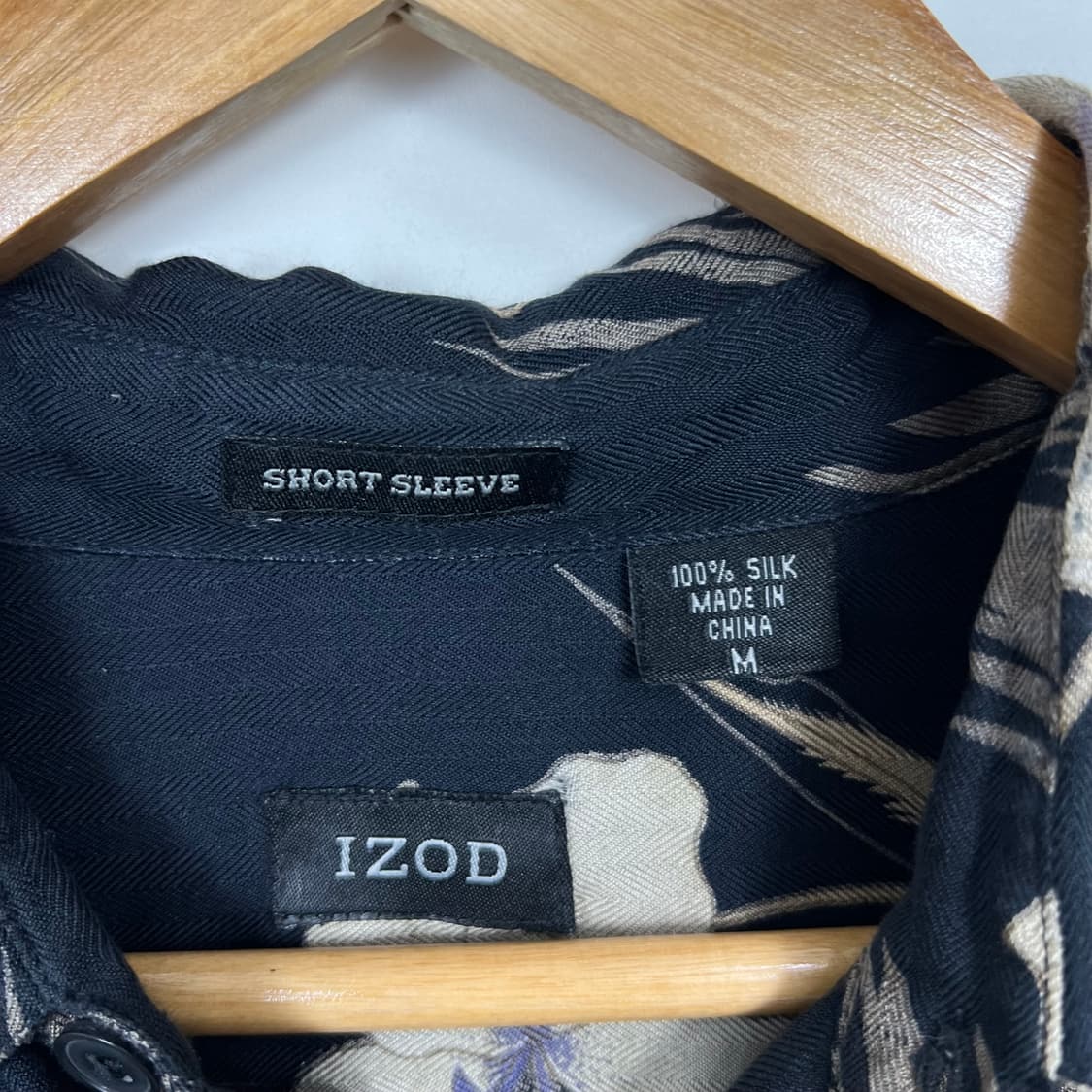 IZOD 아이조드 Silk 실크 플라워 반팔 셔츠 상품이미지6