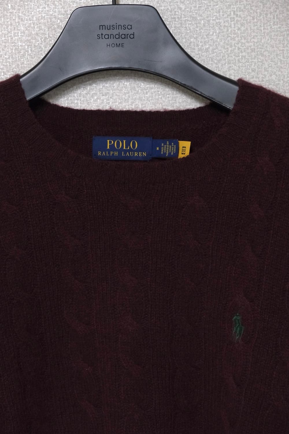 폴로 랄프로렌 캐시미어 울 니트 M 상품이미지3