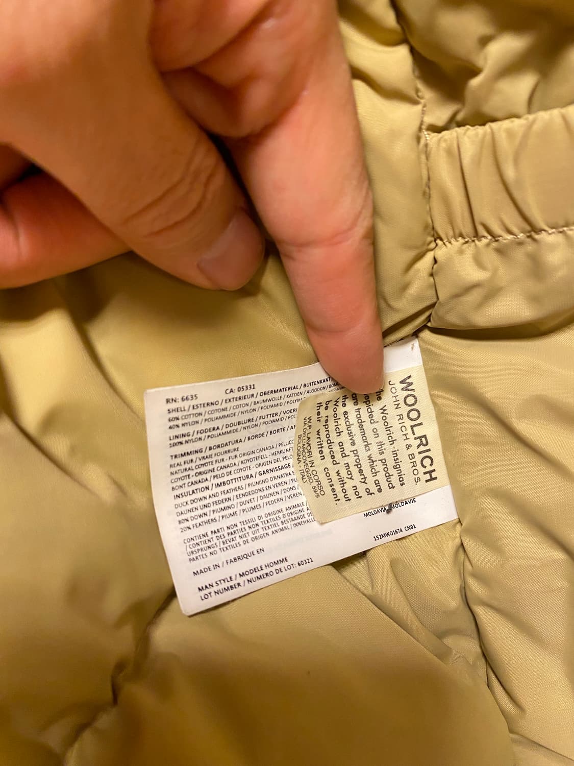 울리치 아크틱 파카 블랙 M (상태 좋음) 상품이미지7