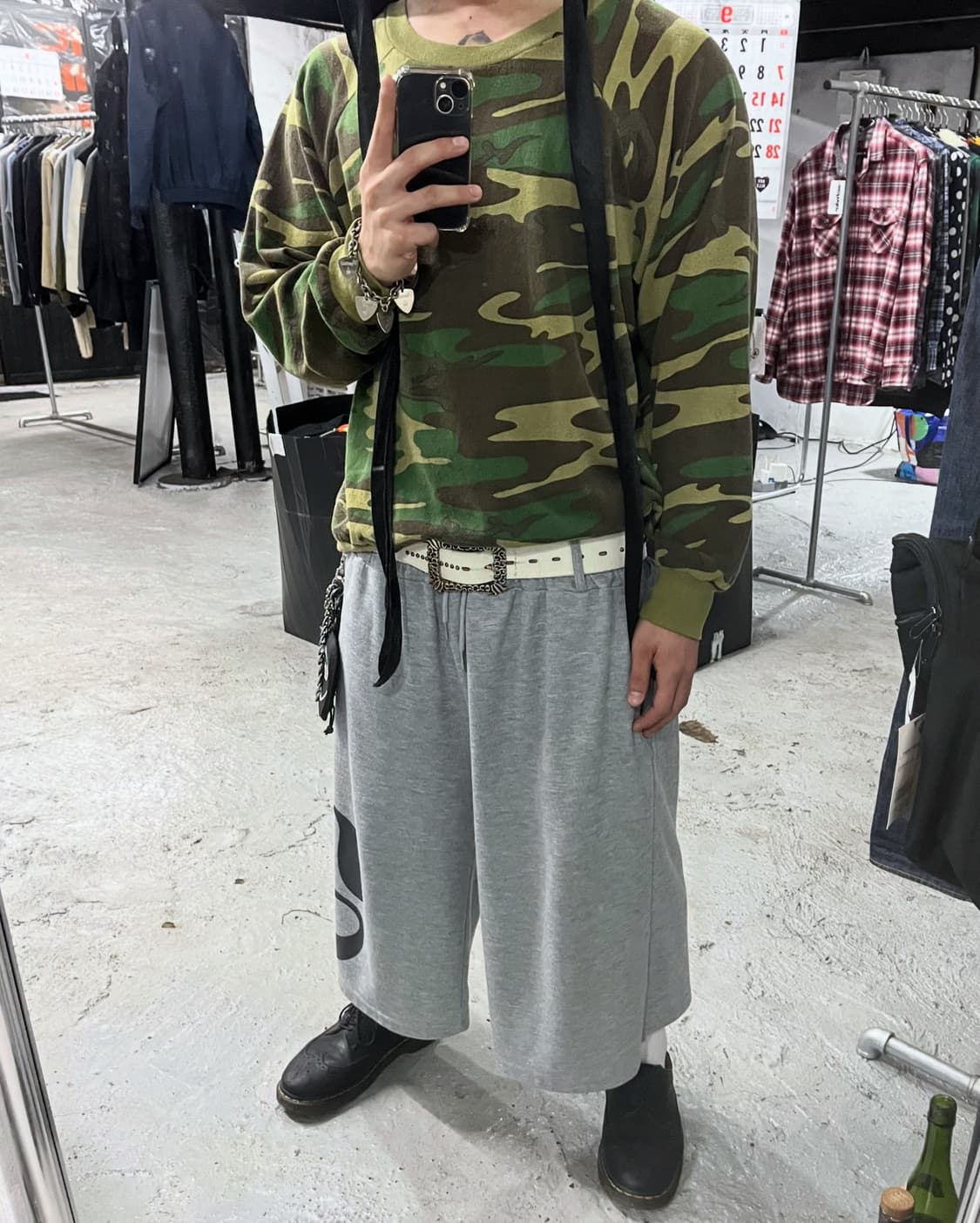 90s Woodland camo long slv (USA made) 상품이미지1