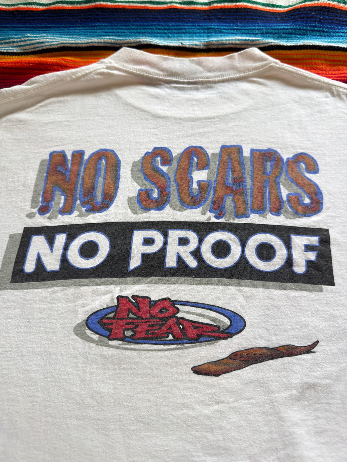 90s USA No Fear No Proof T-shirt 상품이미지6