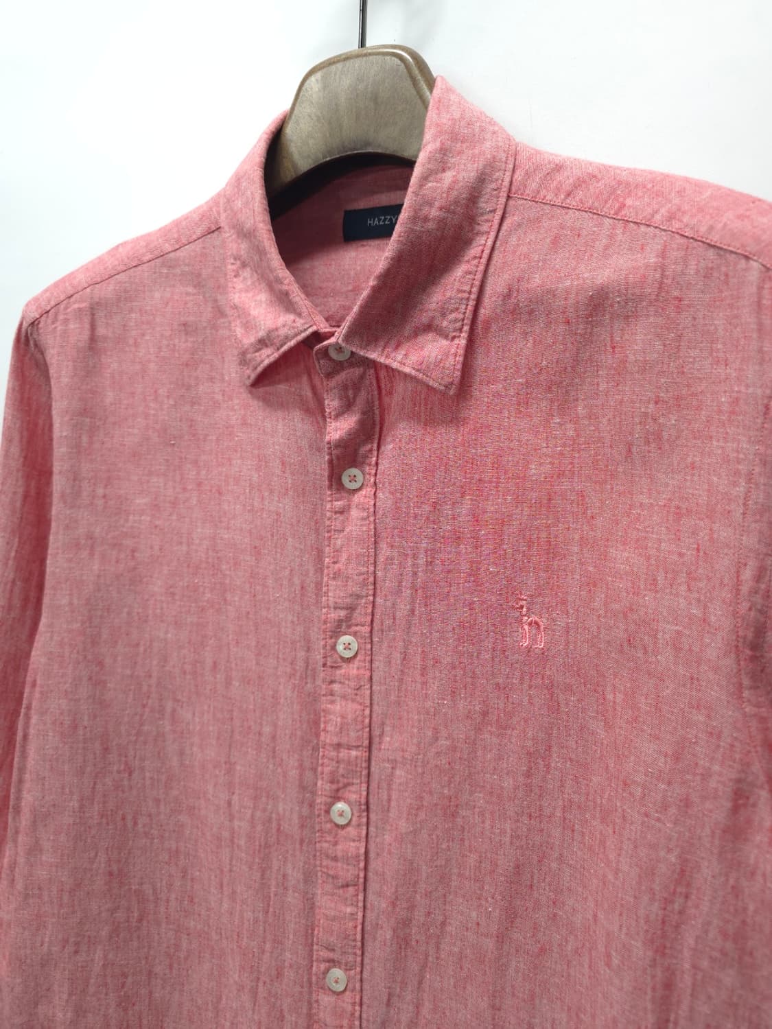 헤지스 남성 코튼 린넨 혼방 긴팔 봄여름 셔츠 (105) 상품이미지5