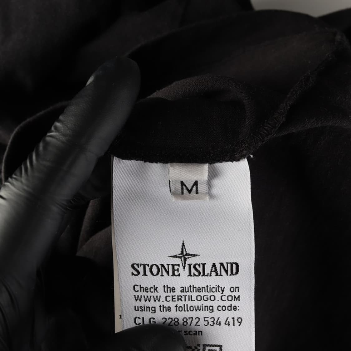 스톤아일랜드 빅 컴파스 로고 블랙 반팔 M 상품이미지6