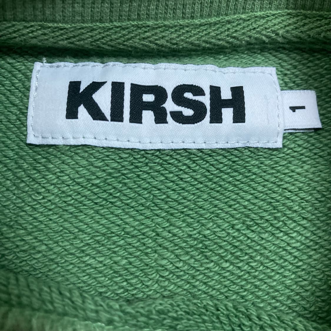 키르시 체리 빅로고 그린 맨투맨 상품이미지3