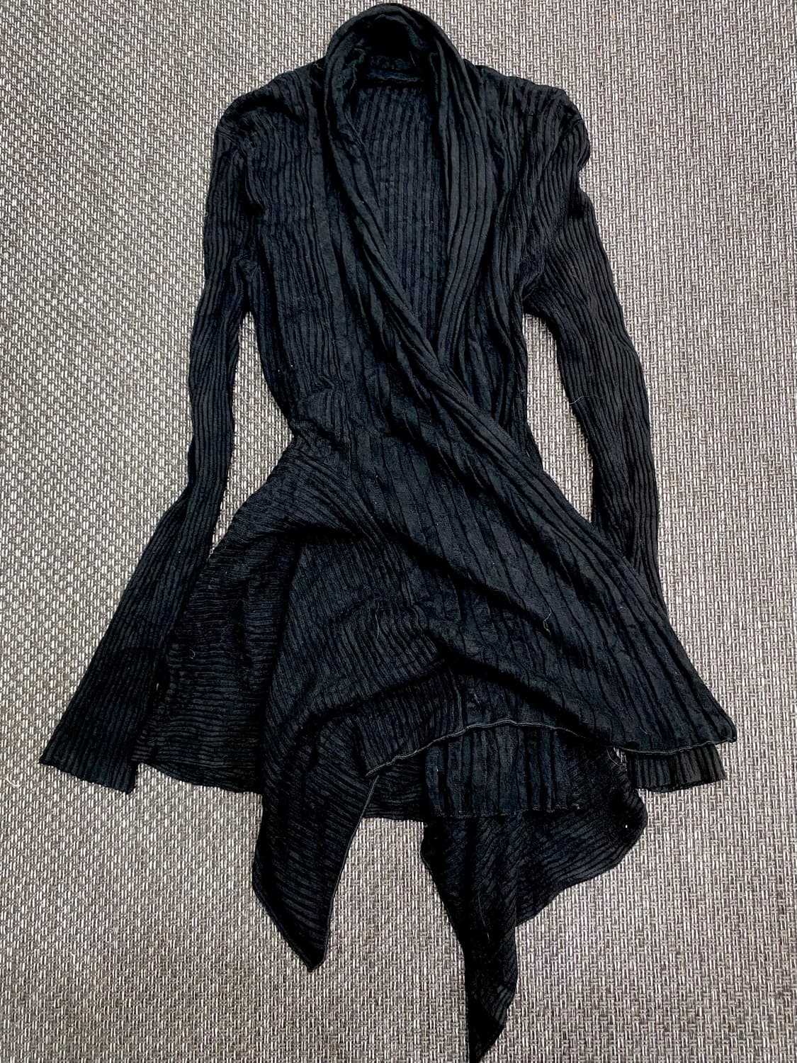 JPN Unbalanced Layering Cardigan 상품이미지4