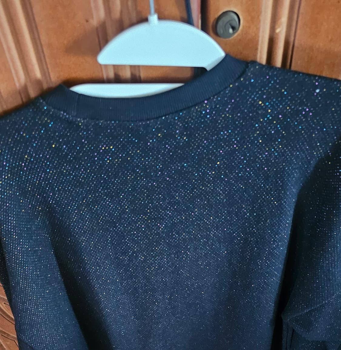 무신사반짝이맨투맨티셔츠블랙M새상품미개봉 상품이미지2