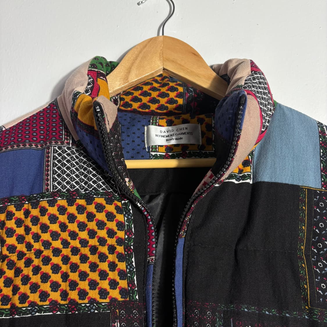 빈티지 멀티 패치워크 퀼팅 패딩 자켓 상품이미지2