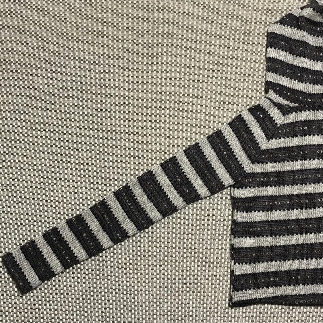 스트라이프 후드 니트 상품이미지3