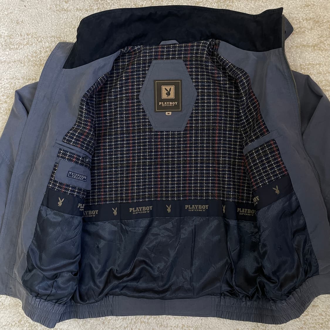 [M] 플레이보이 Playboy 블루종 포켓 스포츠 자켓  상품이미지4
