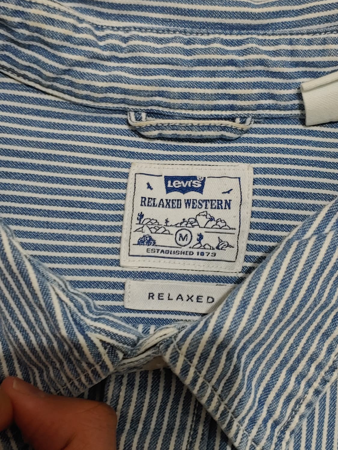 리바이스 웨스턴 반팔 셔츠 상품이미지3