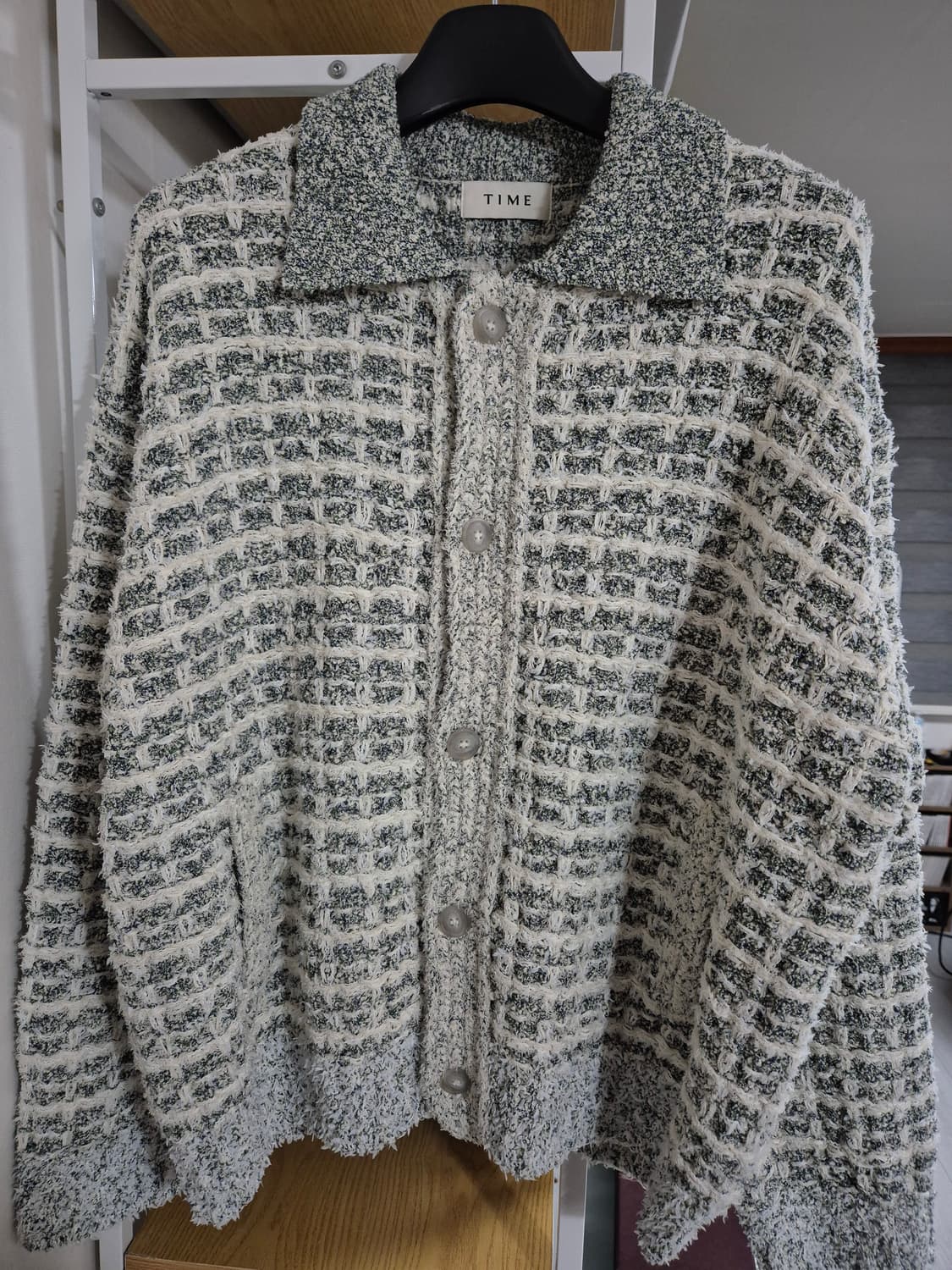 타임옴므 트위드 카라 가디건 자켓 105 상품이미지1