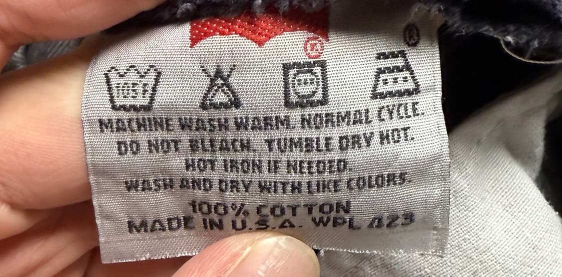 빈티지 리바이스 501 블랙진 usa 33X34사이즈 상품이미지4