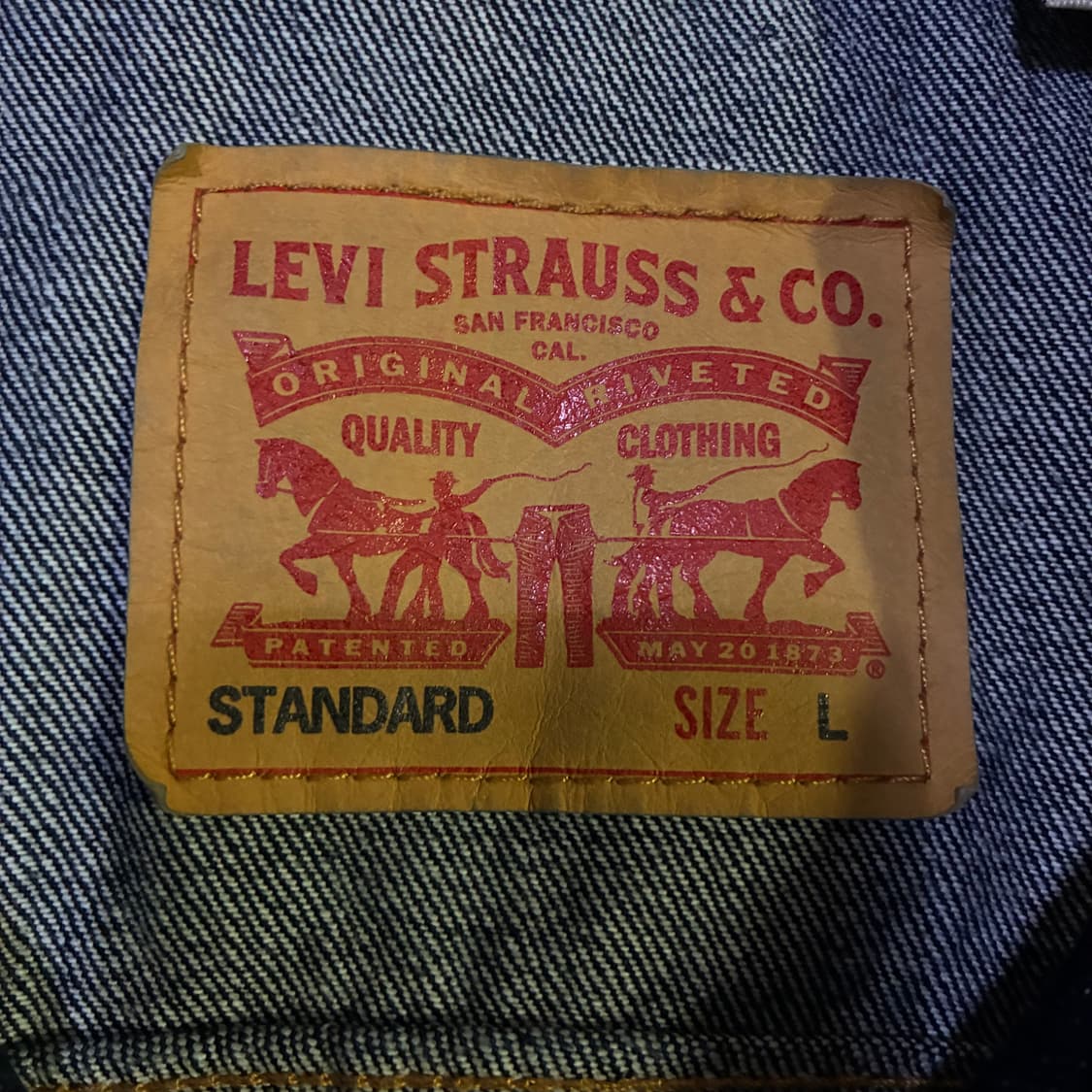 리바이스 스탠다드 데님 진청 자켓 100 L 상품이미지3