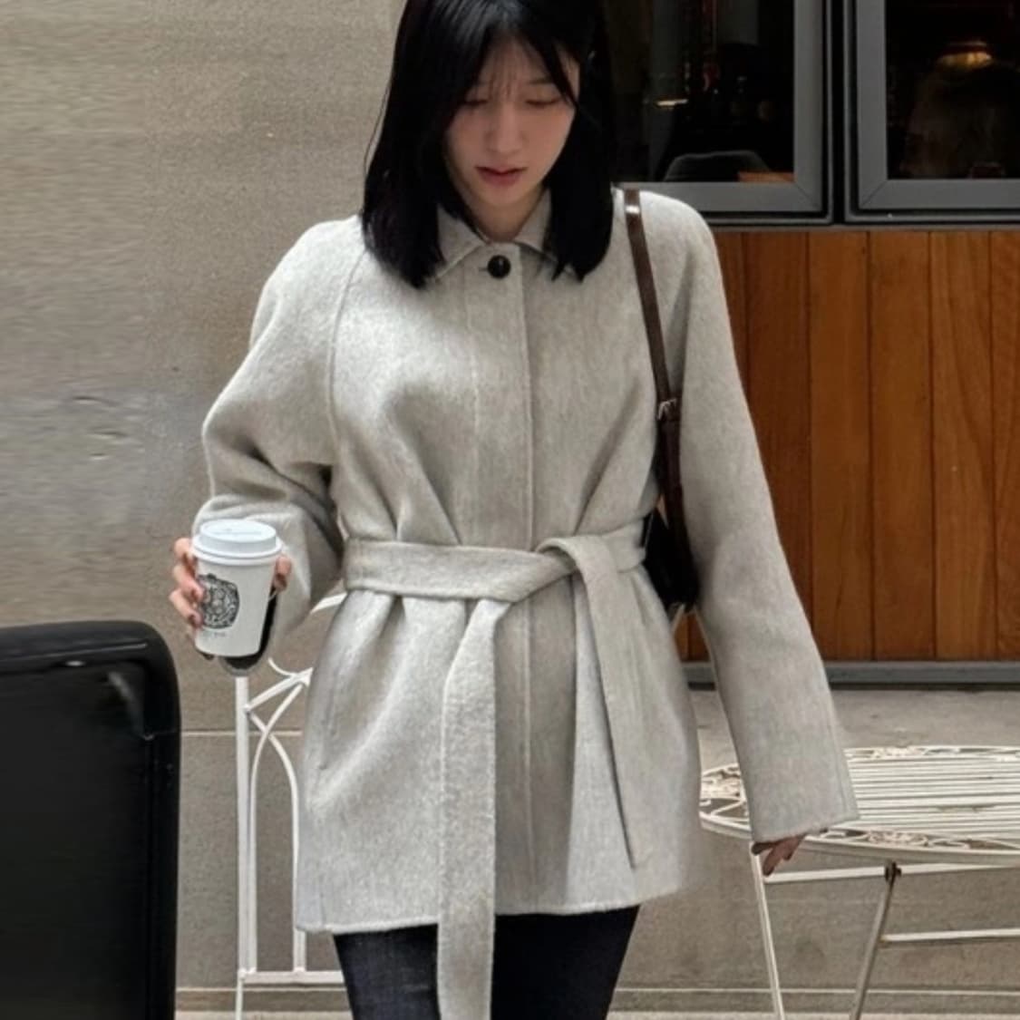 베뉴엣(BENUET) 판쵸 코트 프리사이즈 새상품 상품이미지4