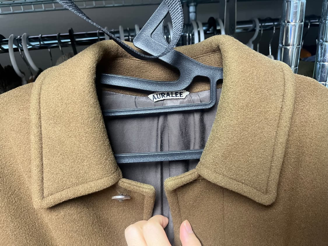 오라리 수티앵 카라 코트 브라운 상품이미지6