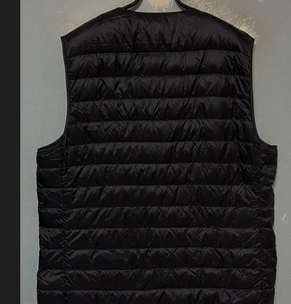 유니클로 초경량 구스  패딩 조끼 베스트 XL 블랙 상품이미지9