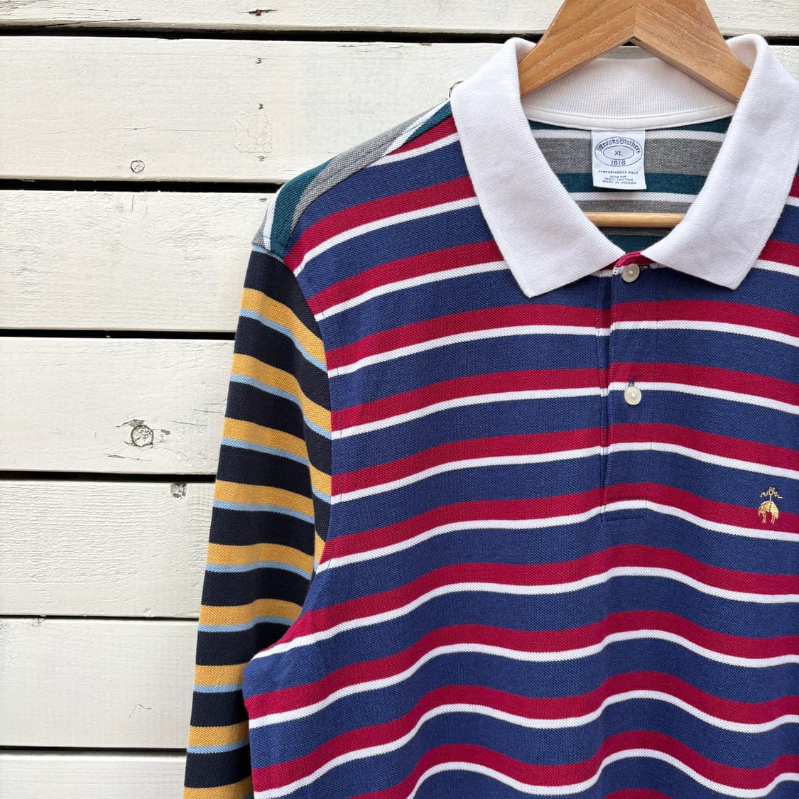 Brooks Brothers 브룩스브라더스 스트라이프 카라티 롱슬리브 상품이미지4