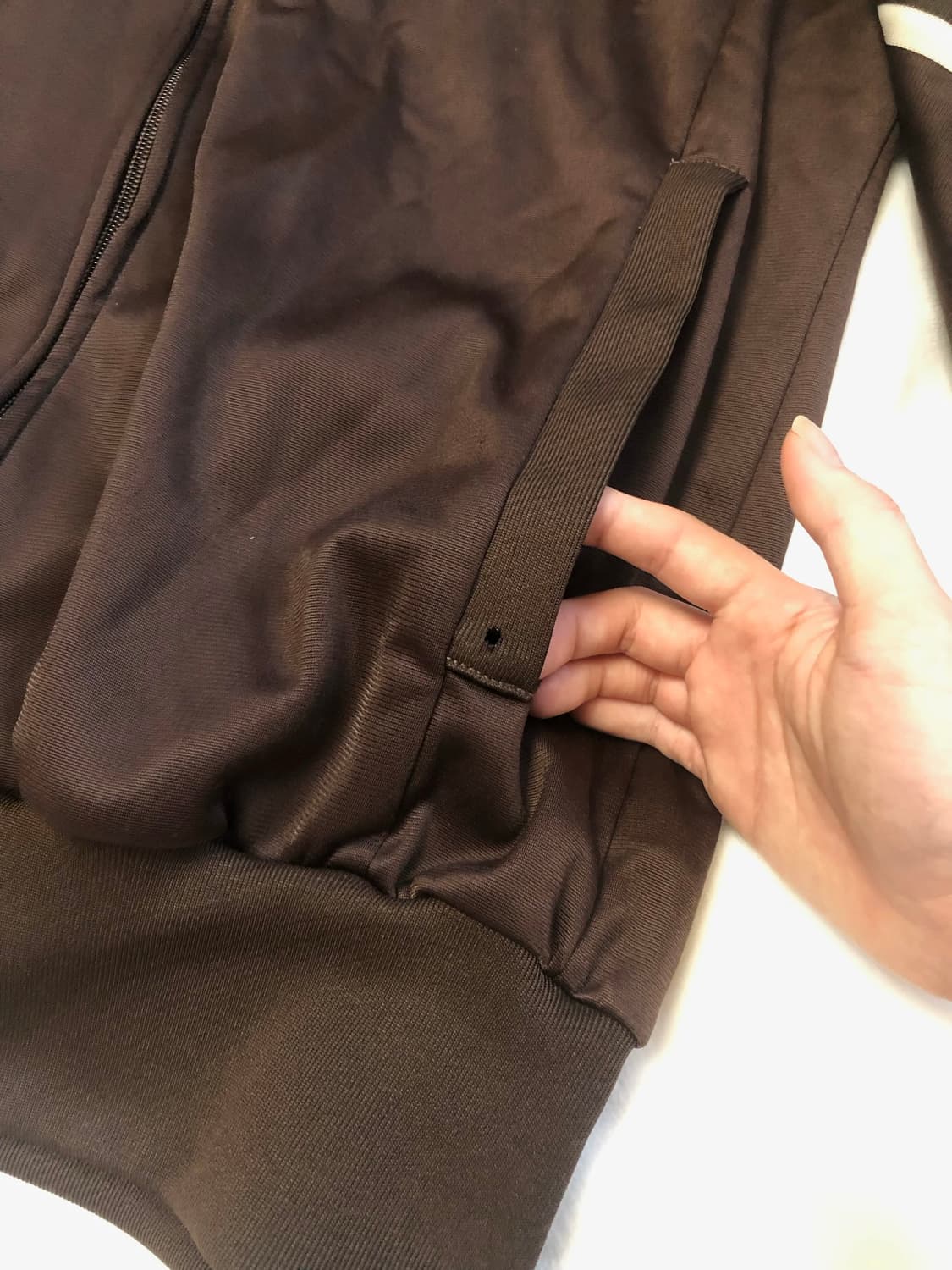 빈티지 아디다스 초코 브라운 져지 상품이미지3