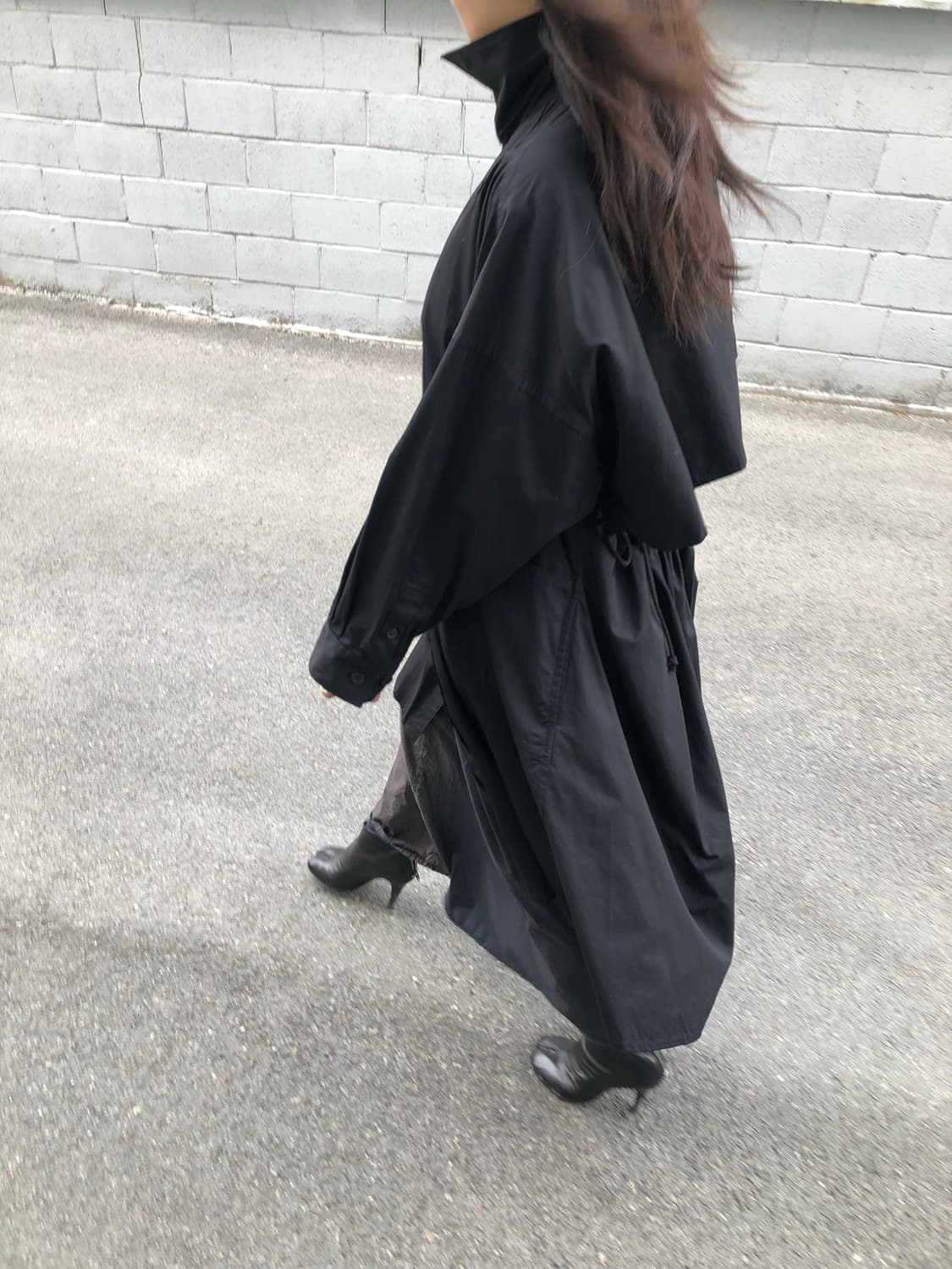 요지야마모토 하이넥 코트  상품이미지1